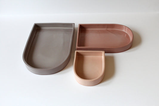 Arch Ceramic Nesting Trays | Peach - Pink - Lavender