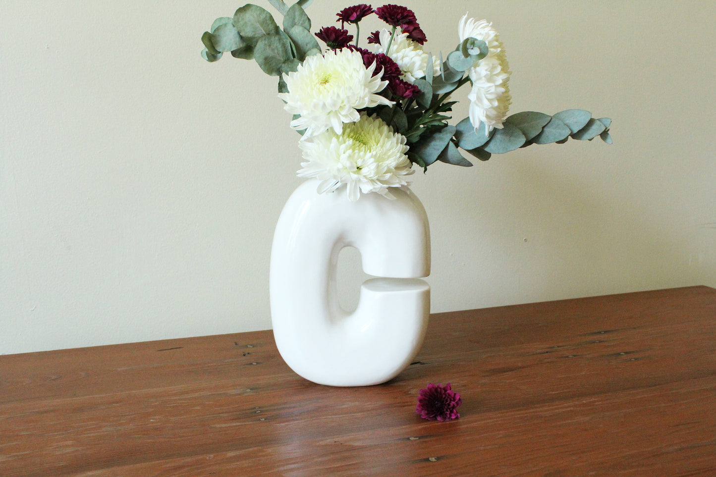 Ceramic Vase | Letter C