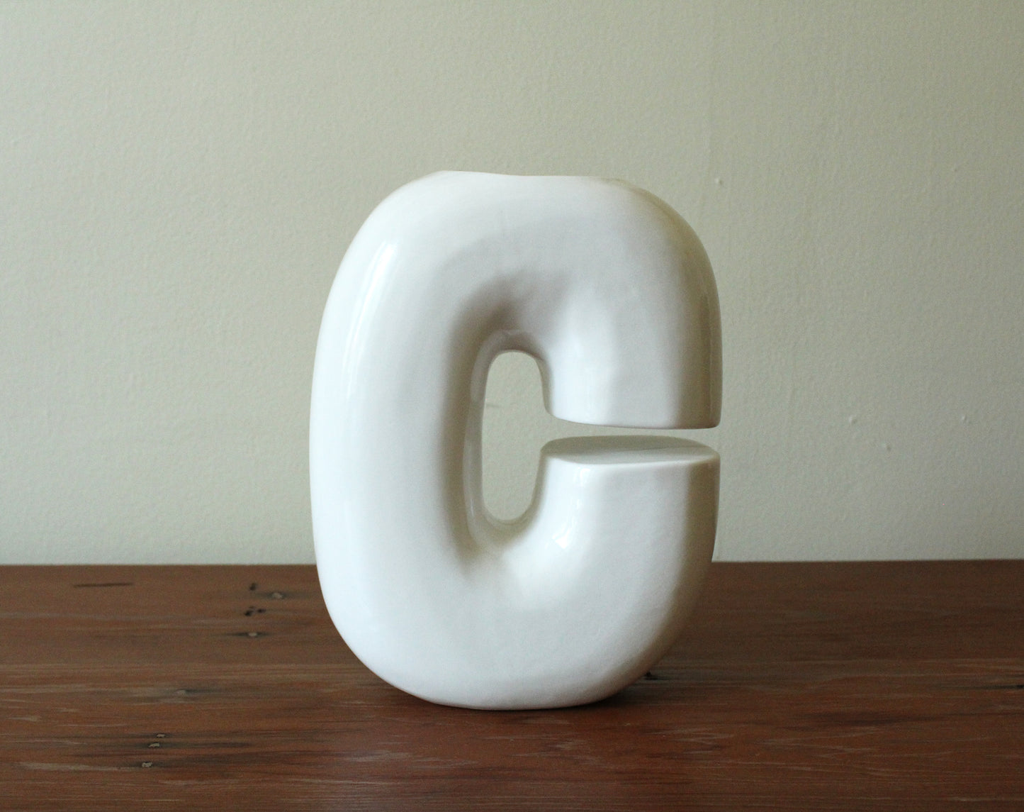 Ceramic Vase | Letter C