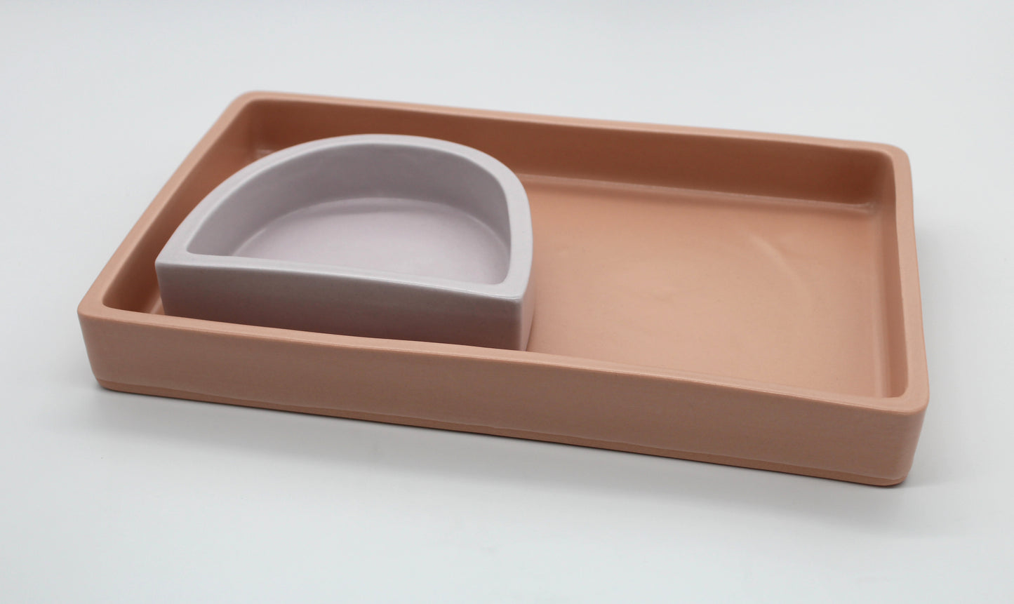 Rectangle Tray Set | Warm Hues