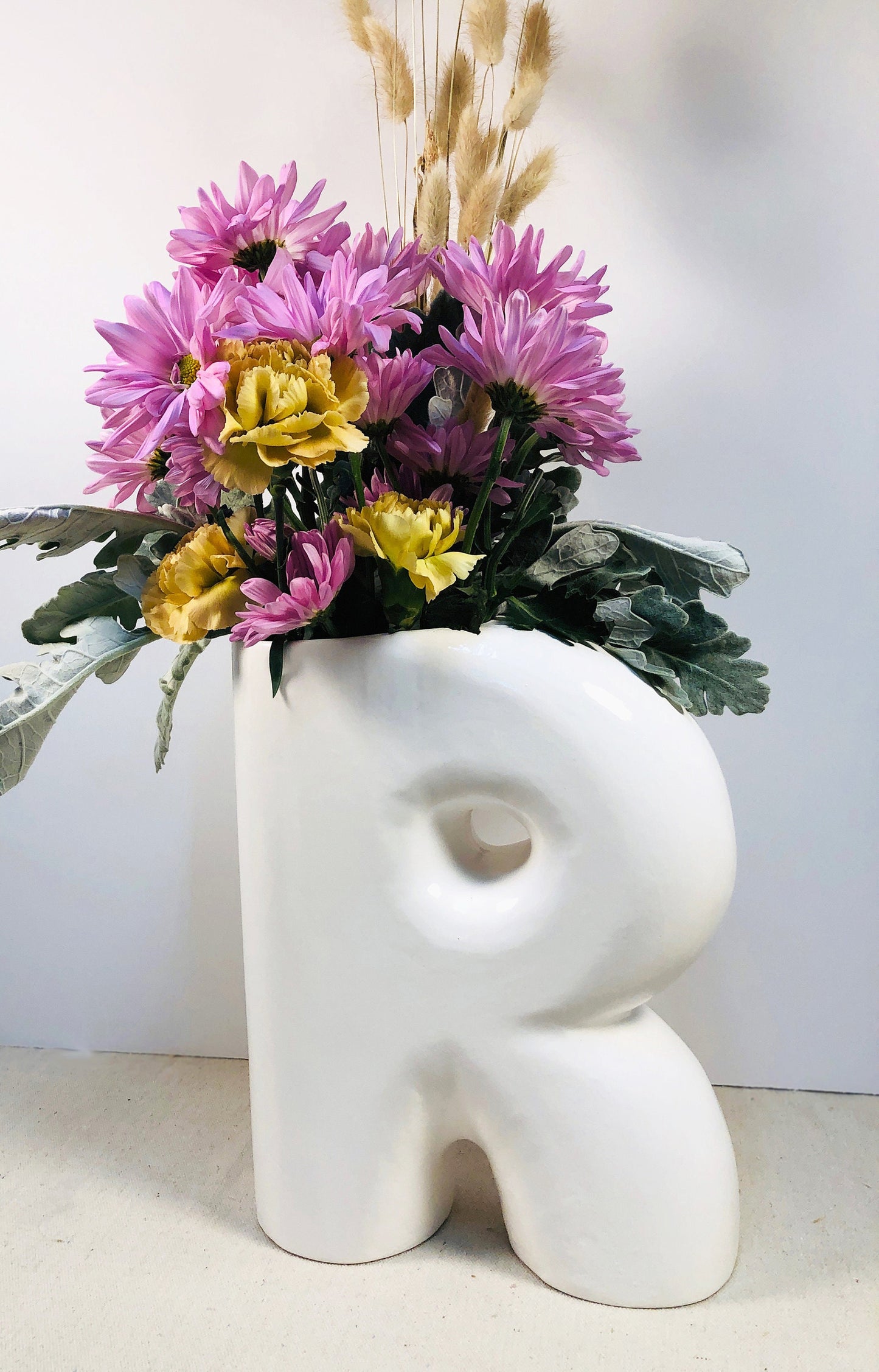 Ceramic Vase | Letter R