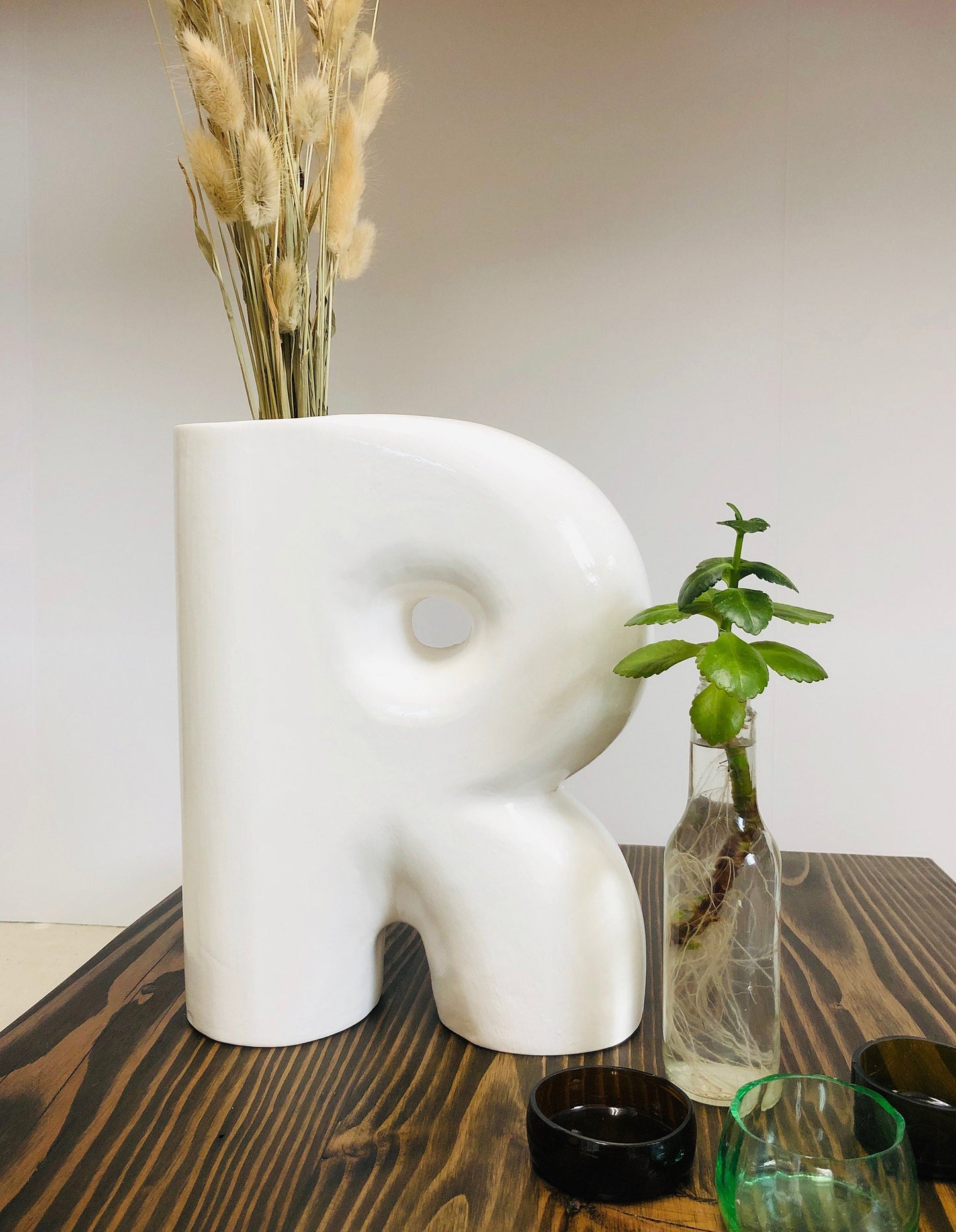 Ceramic Vase | Letter R