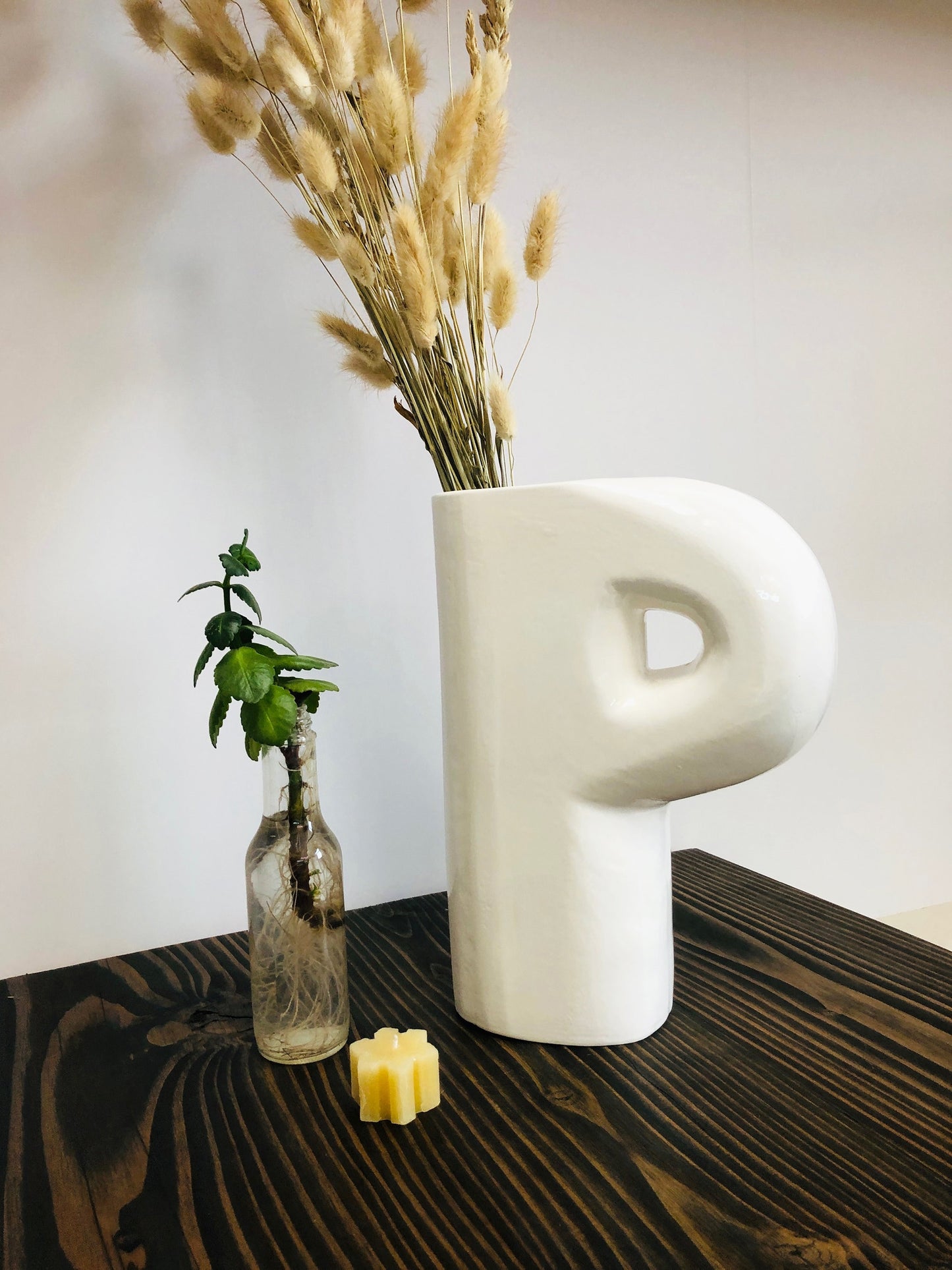 Ceramic Vase | Letter P