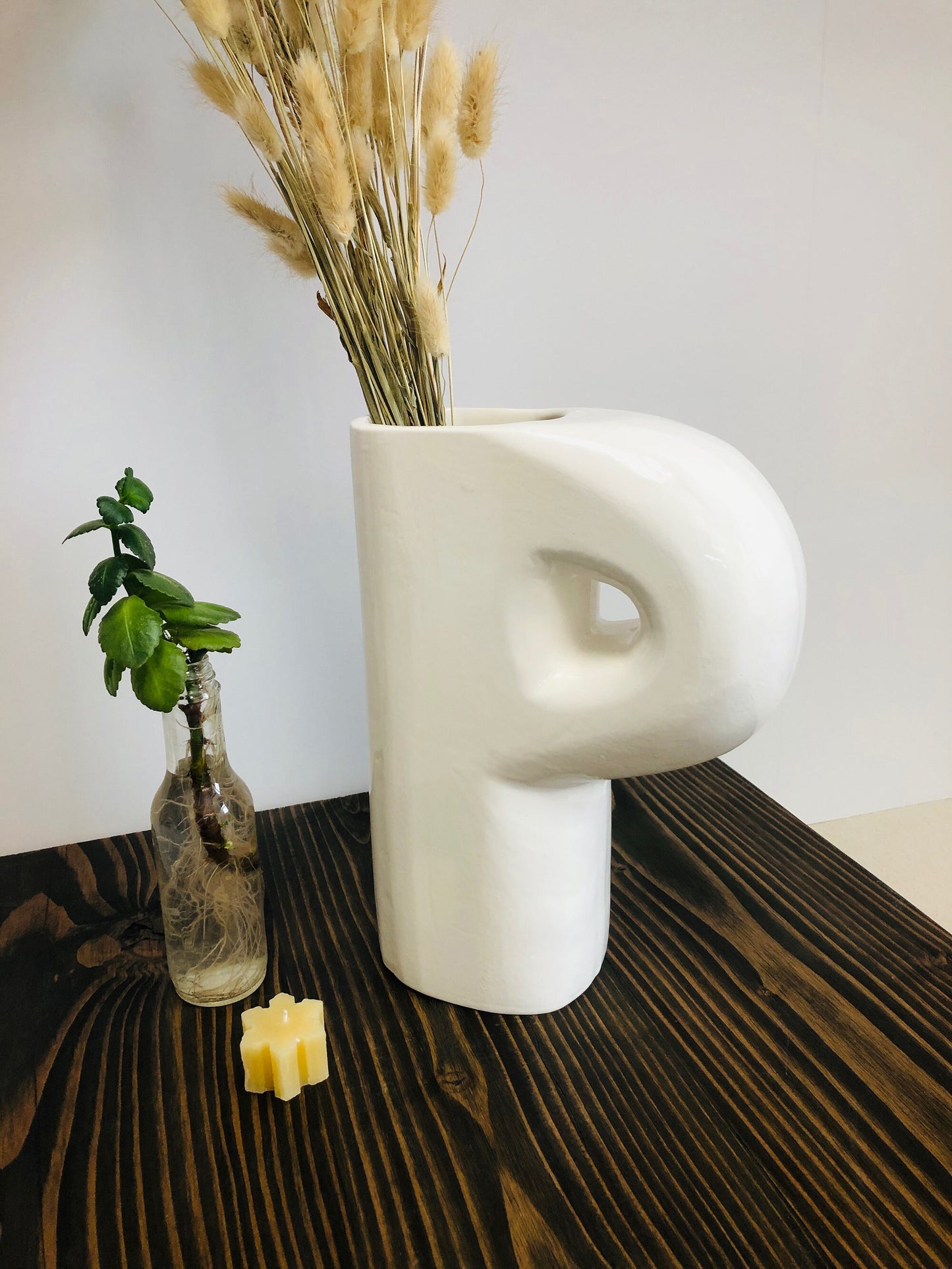 Ceramic Vase | Letter P