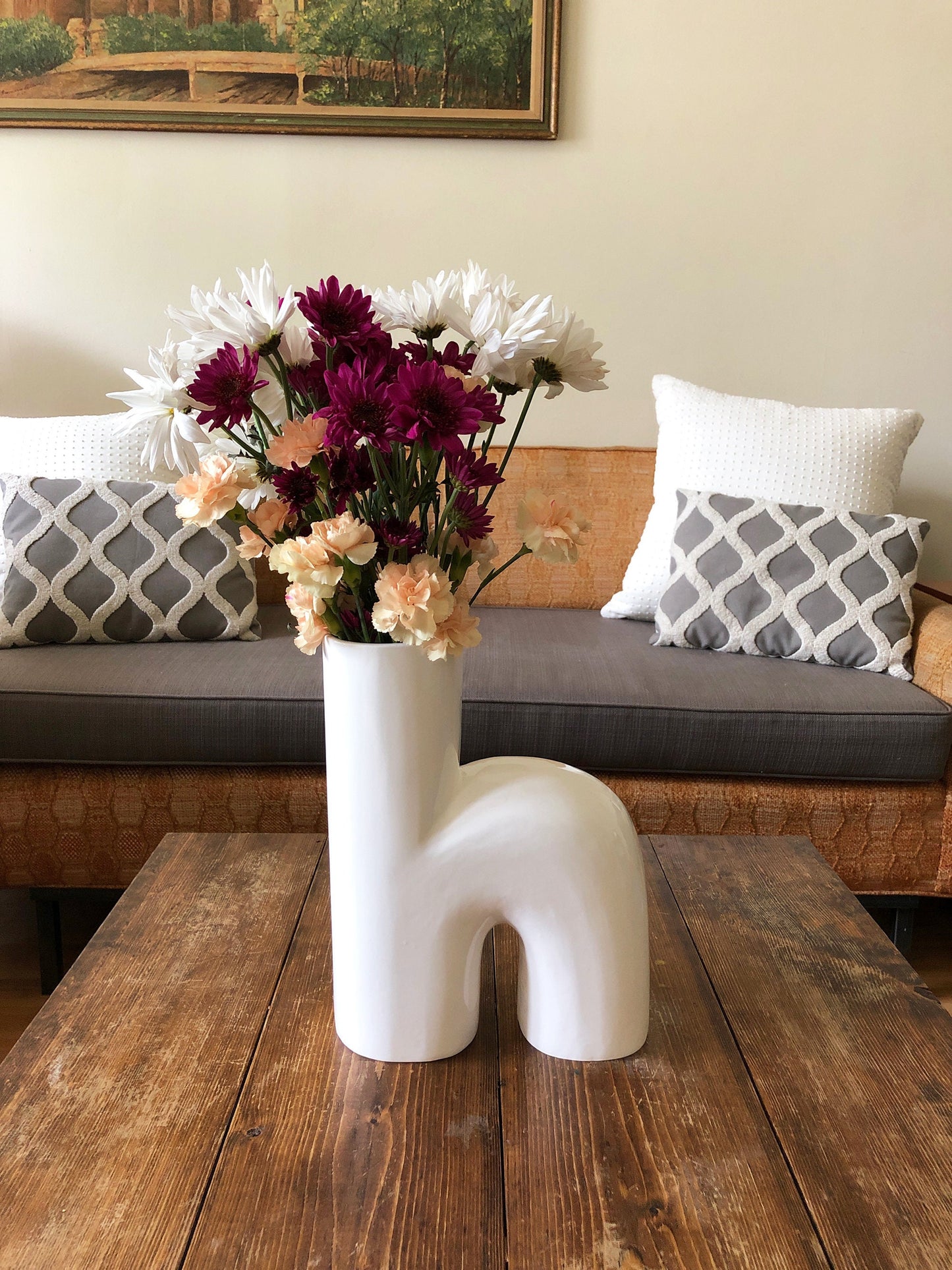 Ceramic Vase | Letter h