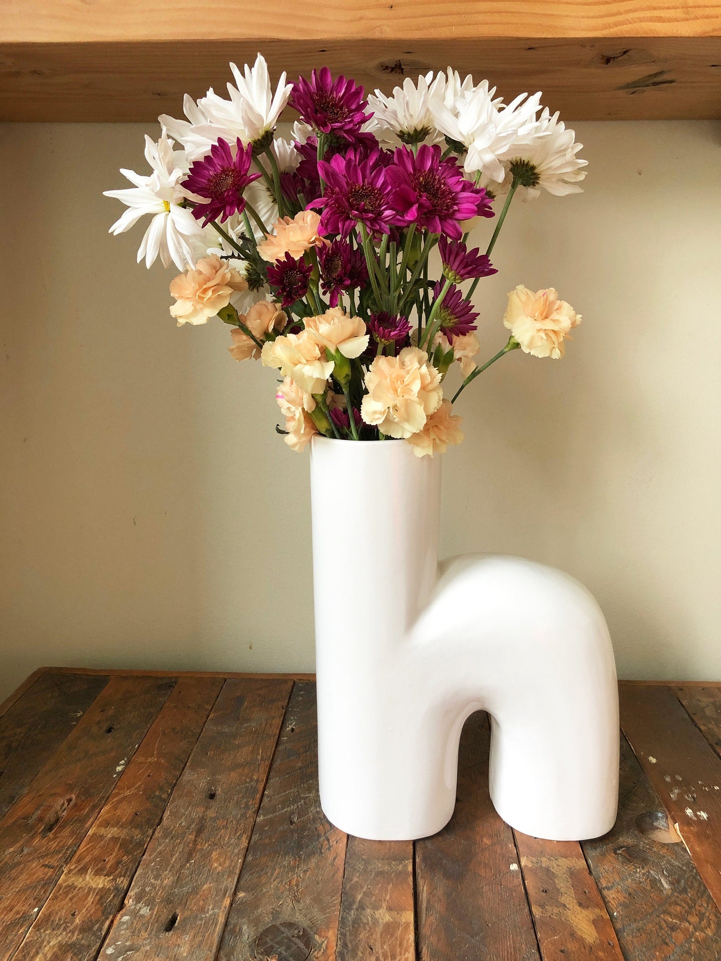 Ceramic Vase | Letter h