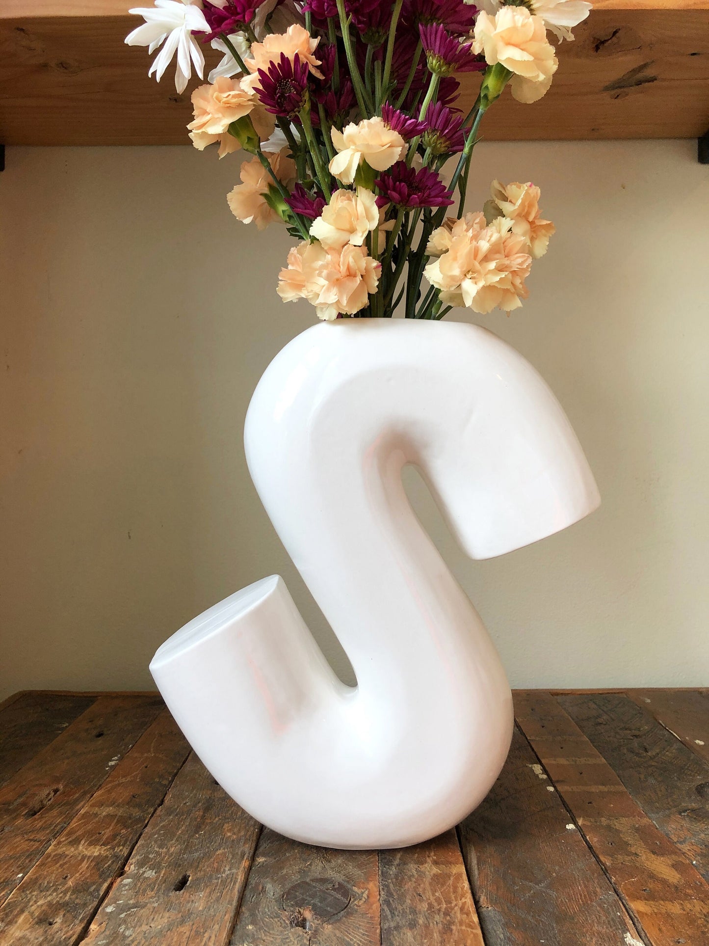 Ceramic Vase | Letter S