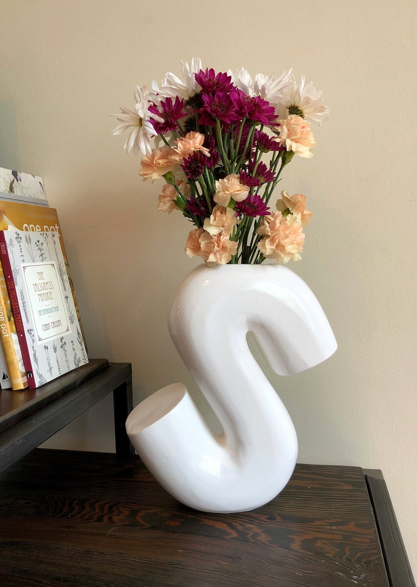 Ceramic Vase | Letter S