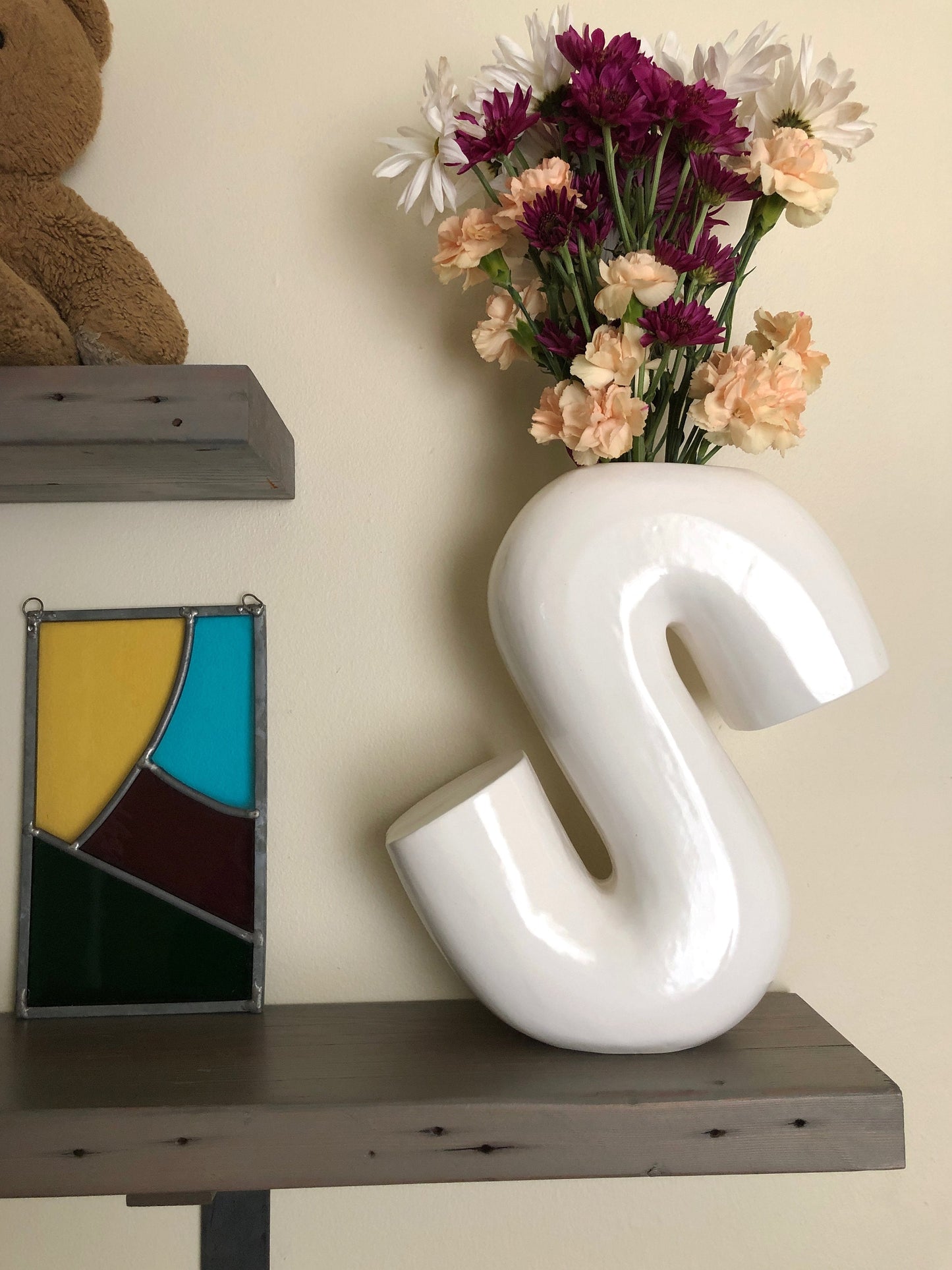 Ceramic Vase | Letter S