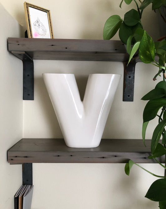 Ceramic Vase | Letter V