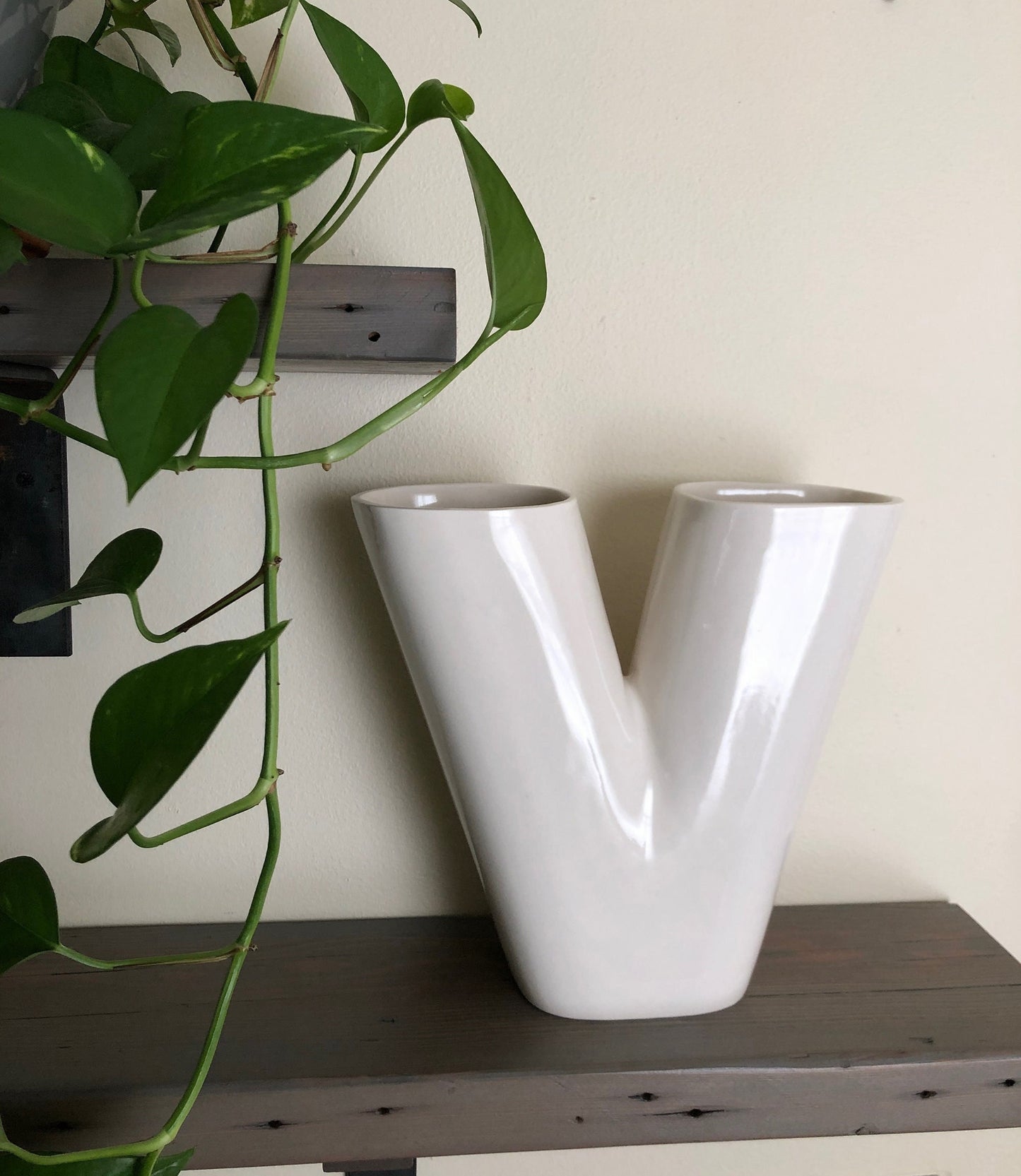 Ceramic Vase | Letter V