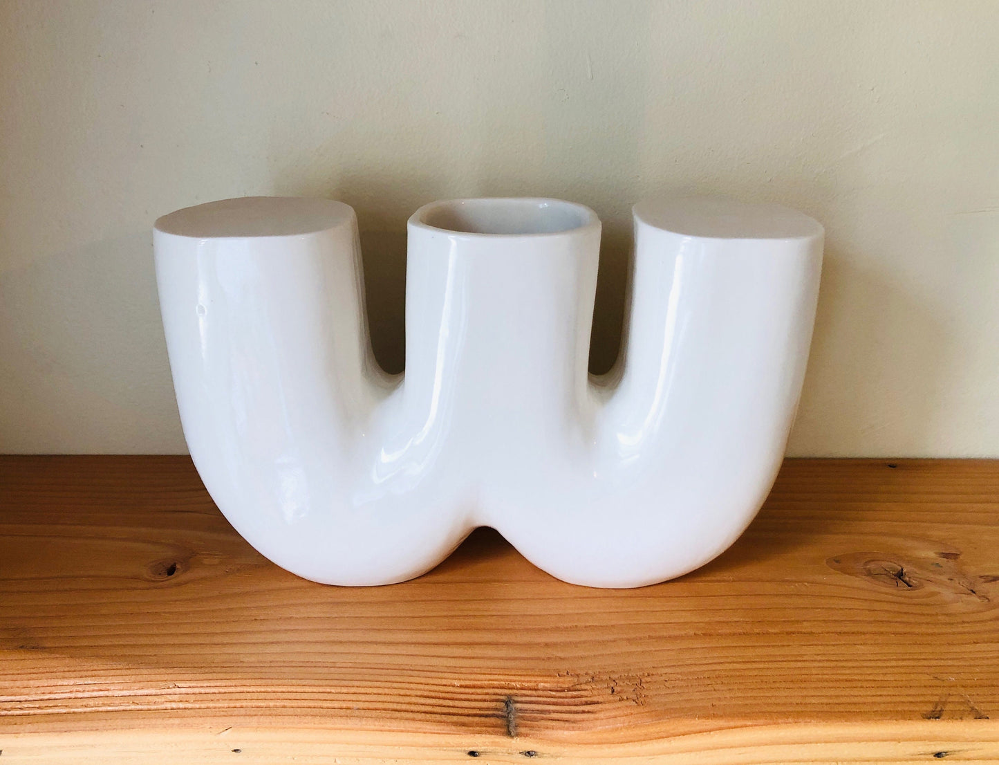 Ceramic Vase | Letter W