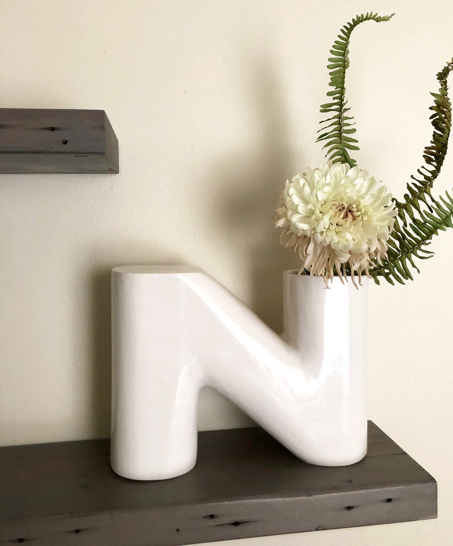 Ceramic Vase | Letter N