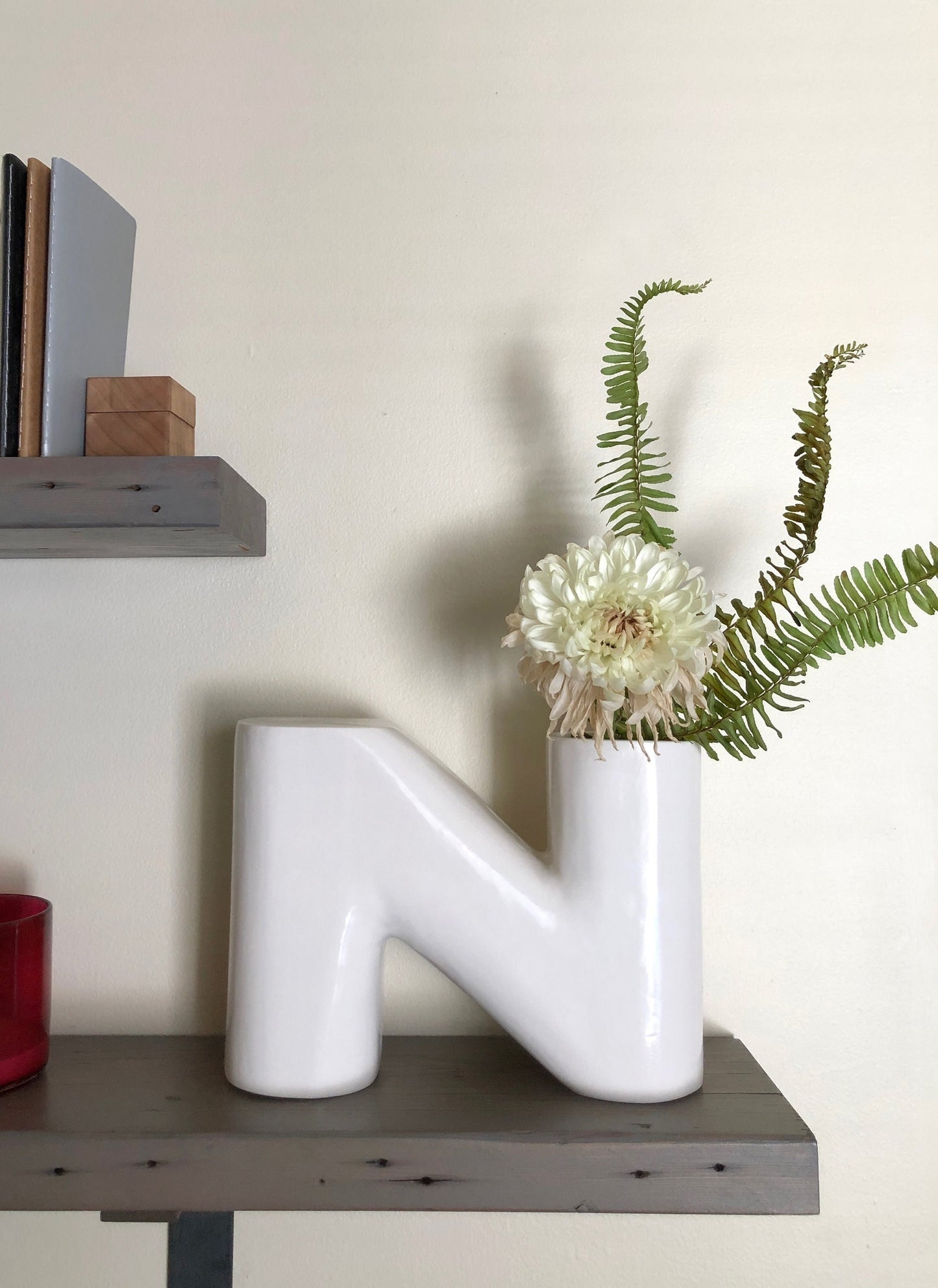 Ceramic Vase | Letter N