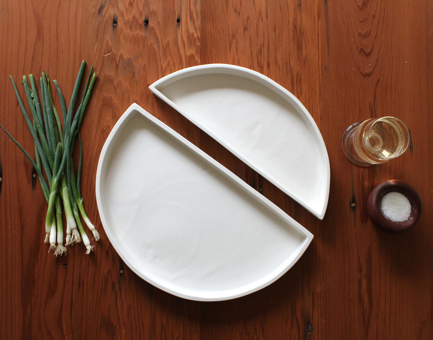 Lunar Ceramic Tray Set | White