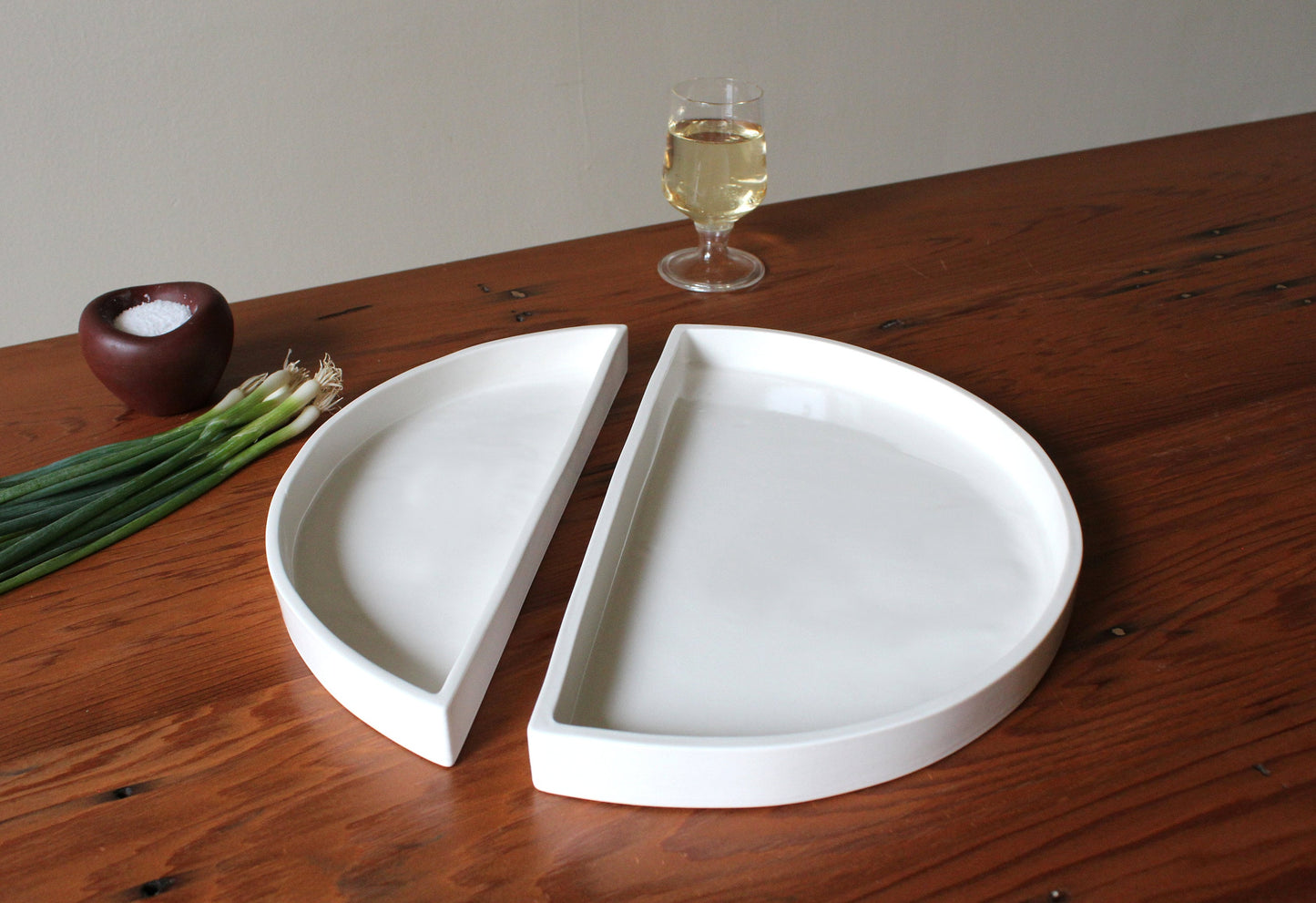 Lunar Ceramic Tray Set | White