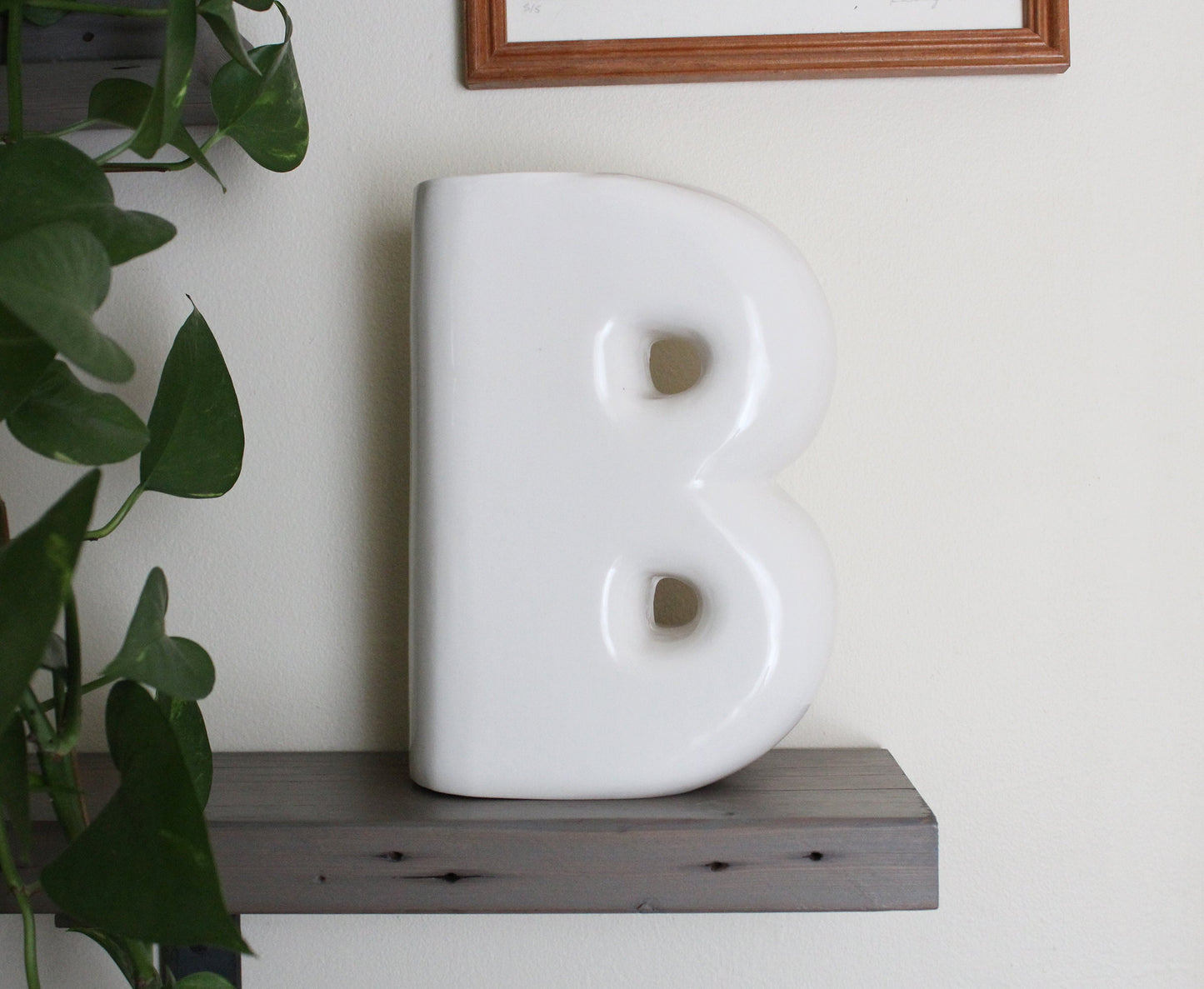 Ceramic Vase | Letter B