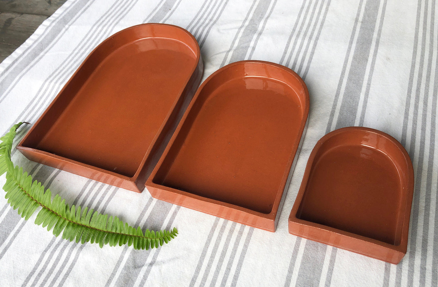 Arch Ceramic Nesting Trays | Terracotta