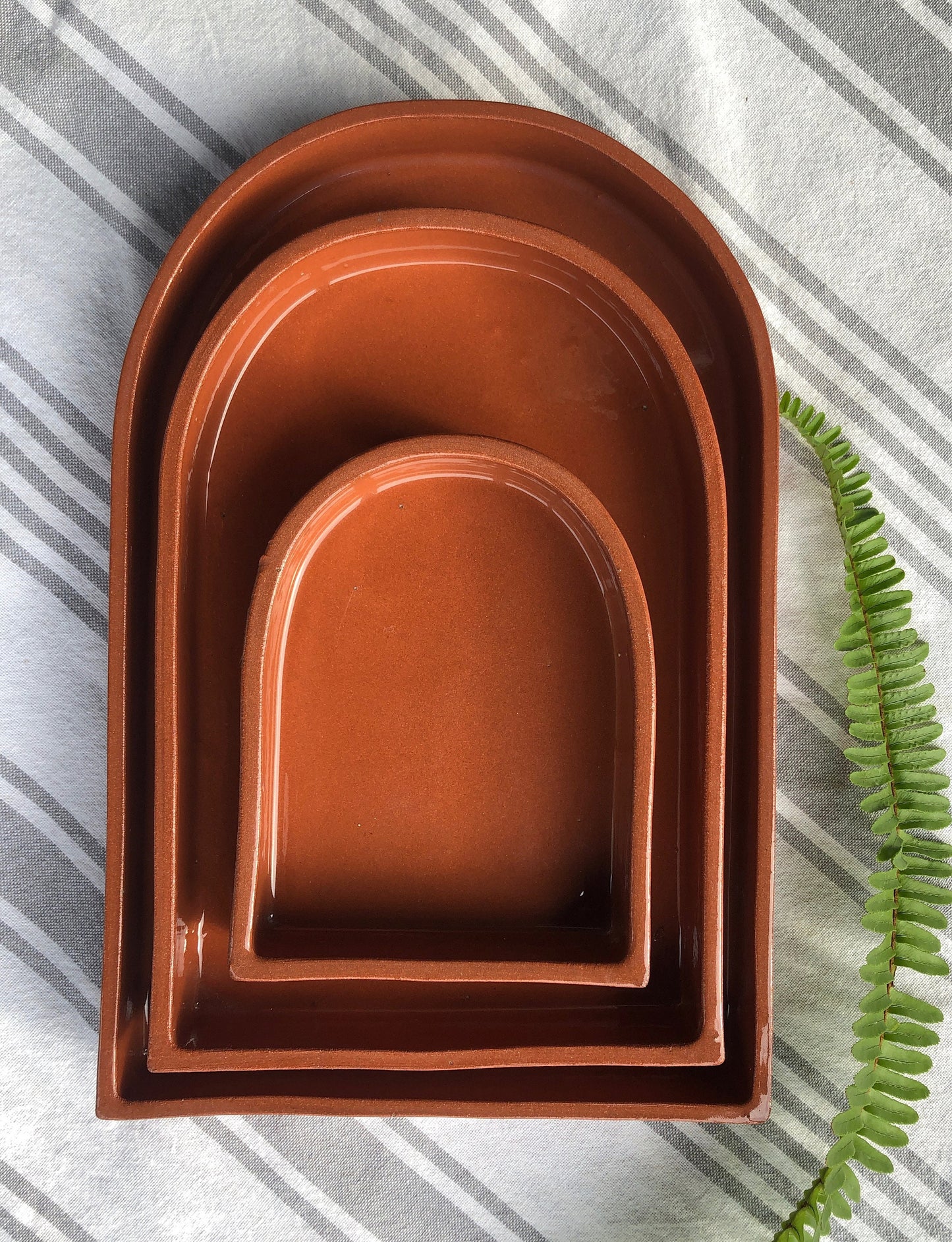 Arch Ceramic Nesting Trays | Terracotta