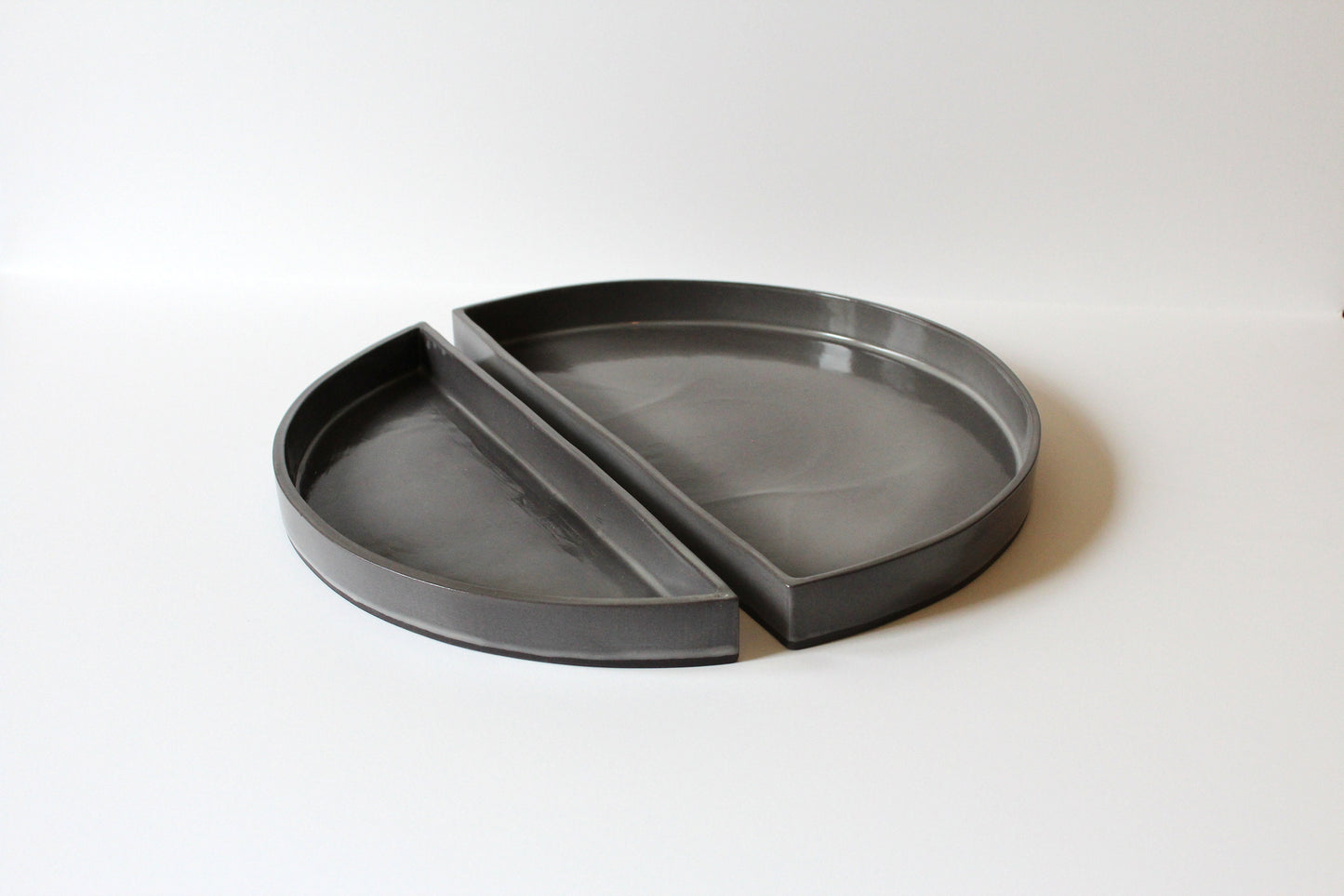 Lunar Ceramic Tray Set | Warm Gray