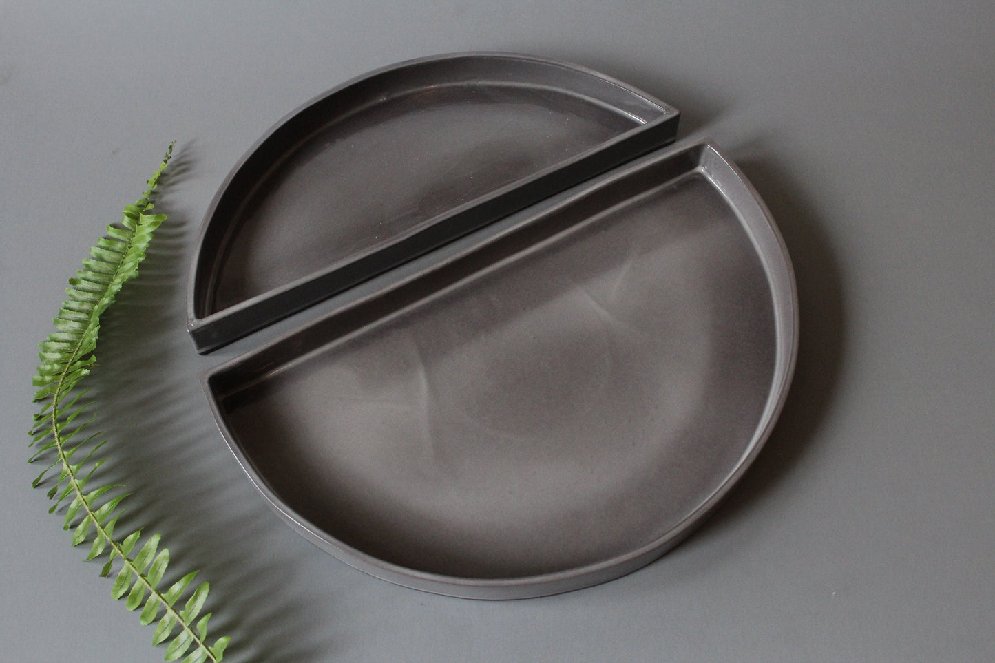 Lunar Ceramic Tray Set | Warm Gray