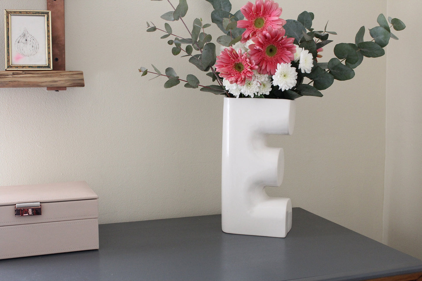 Ceramic Vase | Letter E