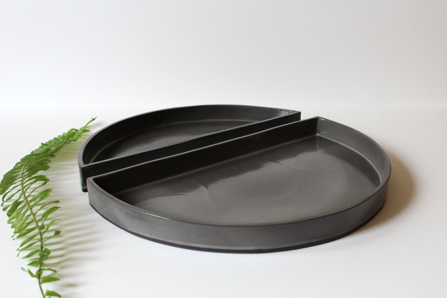 Lunar Ceramic Tray Set | Warm Gray