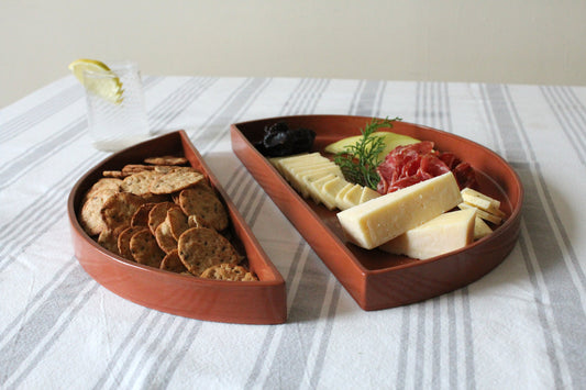 Lunar Ceramic Tray Set | Terracotta