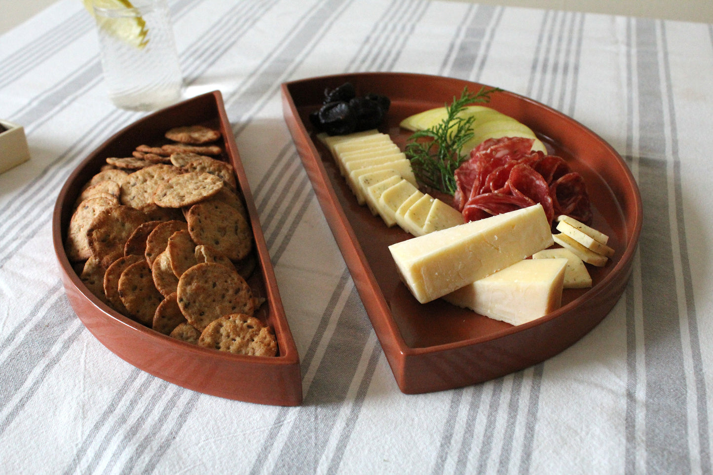 Lunar Ceramic Tray Set | Terracotta