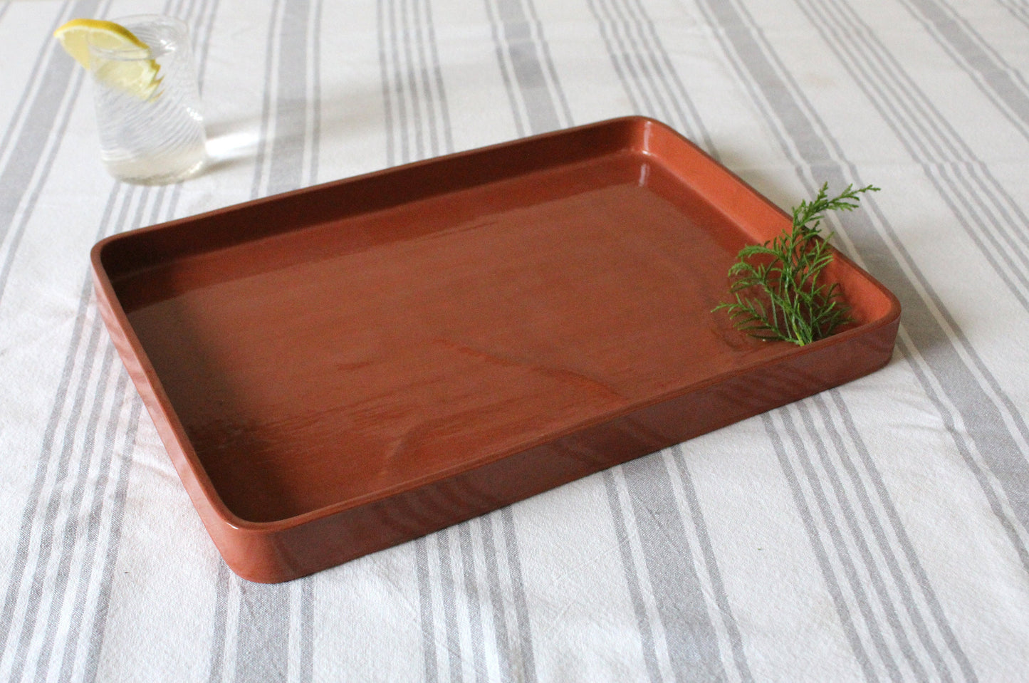 Rectangle Ceramic Tray| Large 14" | Terracotta