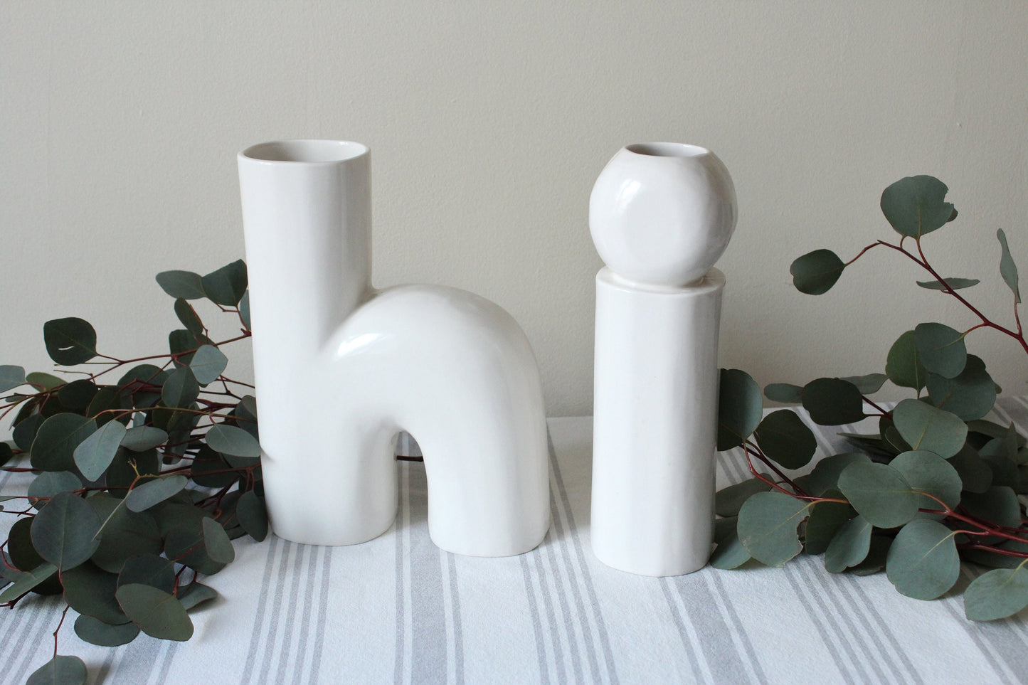 Ceramic Vase | Two Letter Set | Hi