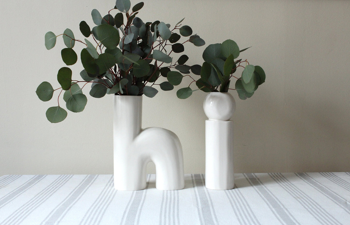 Ceramic Vase | Two Letter Set | Hi