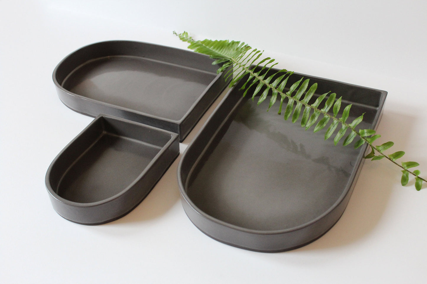 Arch Ceramic Nesting Trays | Warm Gray