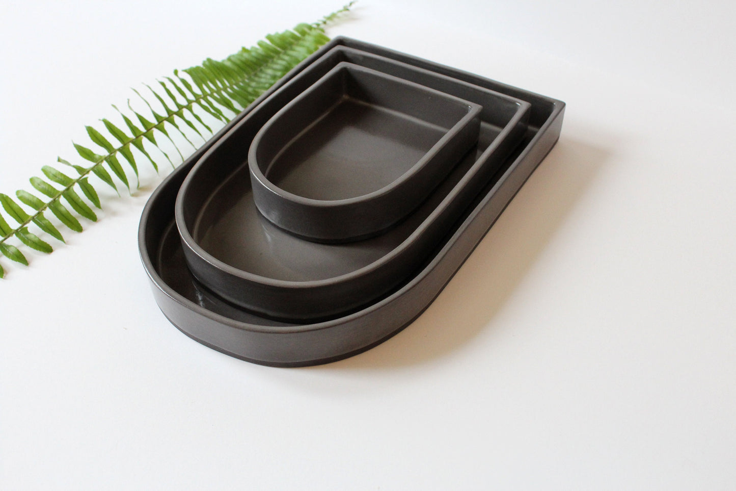 Arch Ceramic Nesting Trays | Warm Gray